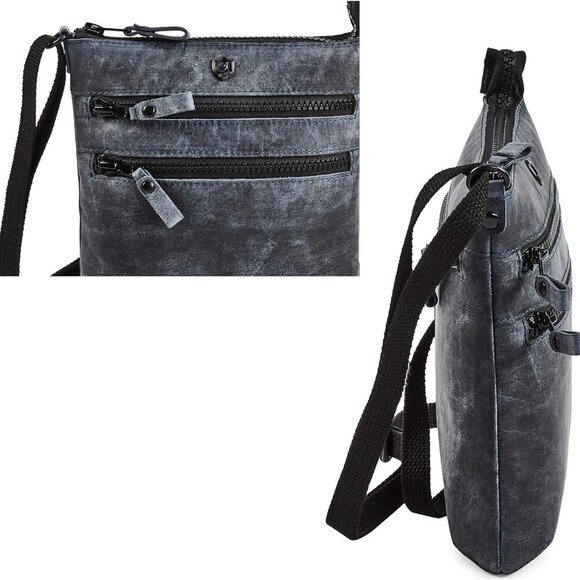 Crossbody Sling Bag for Women Small Real Leather Purse Vintage Travel Crossover - Picture 4 of 6